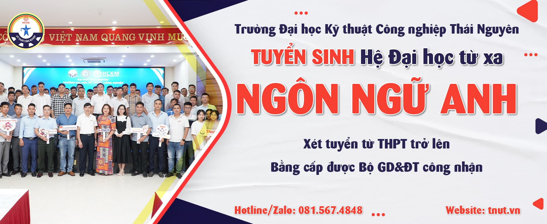 Banner tuyển sinh Đại học Kỹ thuật Công nghiệp Thái Nguyên
