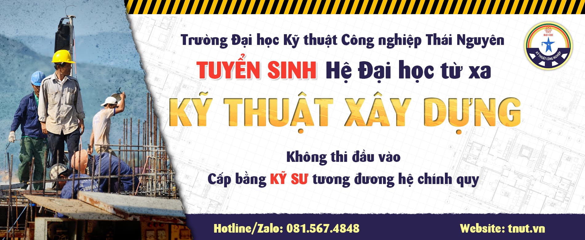 Banner tuyển sinh Đại học Kỹ thuật Công nghiệp Thái Nguyên