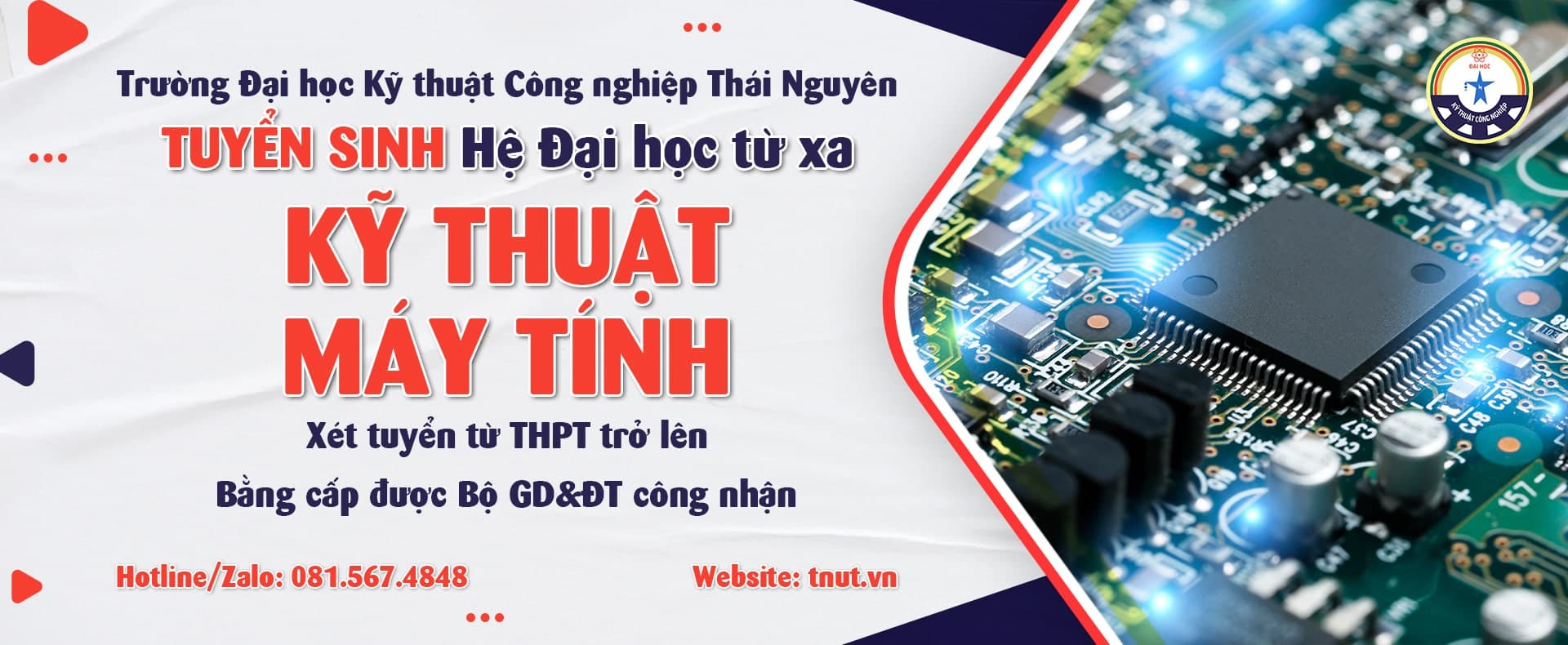 Banner tuyển sinh Đại học Kỹ thuật Công nghiệp Thái Nguyên