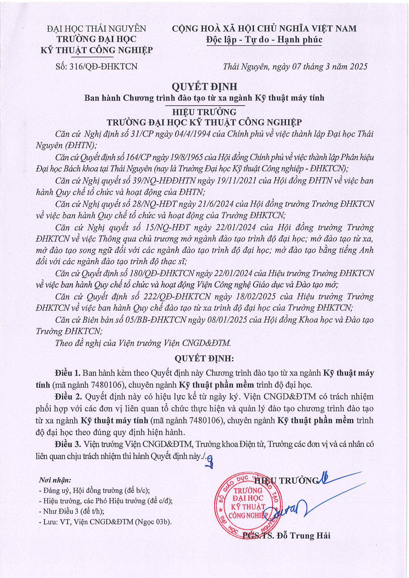 chuong trinh dao tao nganh ky thuat may tinh