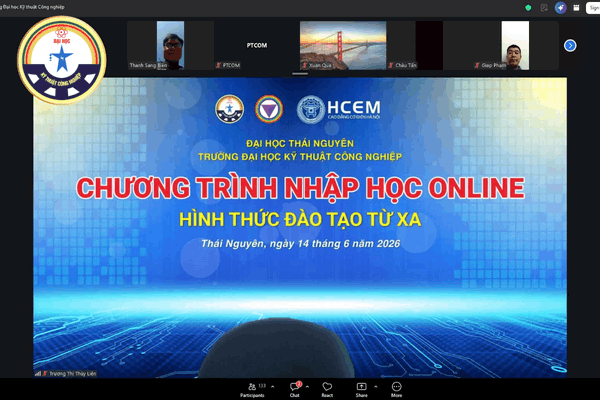 NHẬP HỌC TRỰC TUYẾN TNUT